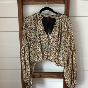 Lulu's Multicolor Floral Blouse